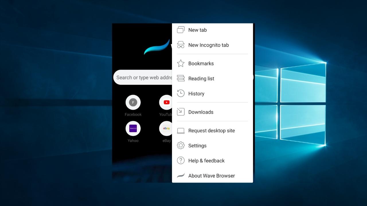 Wave Browser Screnshot 1